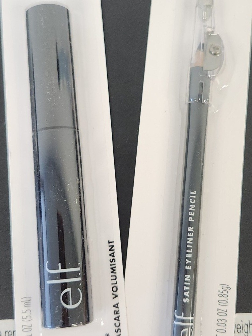 E.l.f.Volumizing Mascara and Satin Eyeliner Pencil set of 2